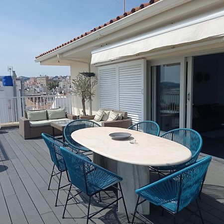 Atico Con Fantasticas Vistas Al Mar Y La Iglesia Apartman Sitges Kültér fotó